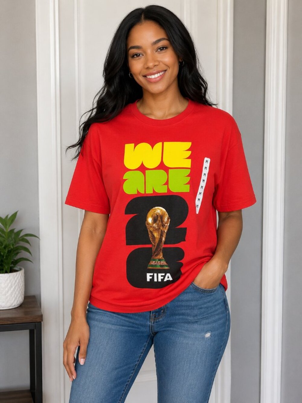 FIFA World Cup 2026 “We Are” Red Graphic T-Shirt